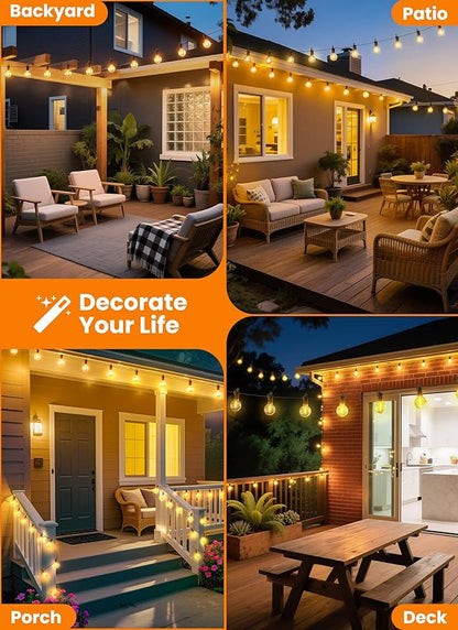 Outdoor String Patio Lights, 200FT 100 LED Patio Lights Waterproof, Connectable - Image 6
