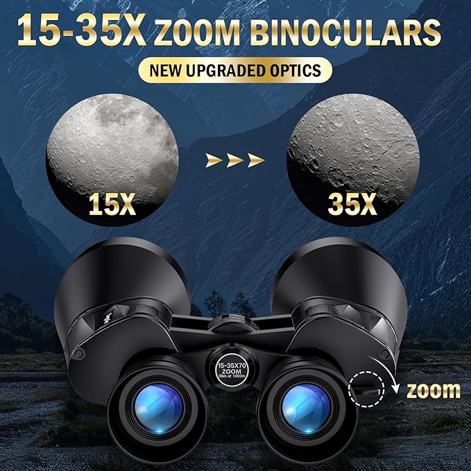 High Powered Binoculars 15-35x70 Zoom - Image 3