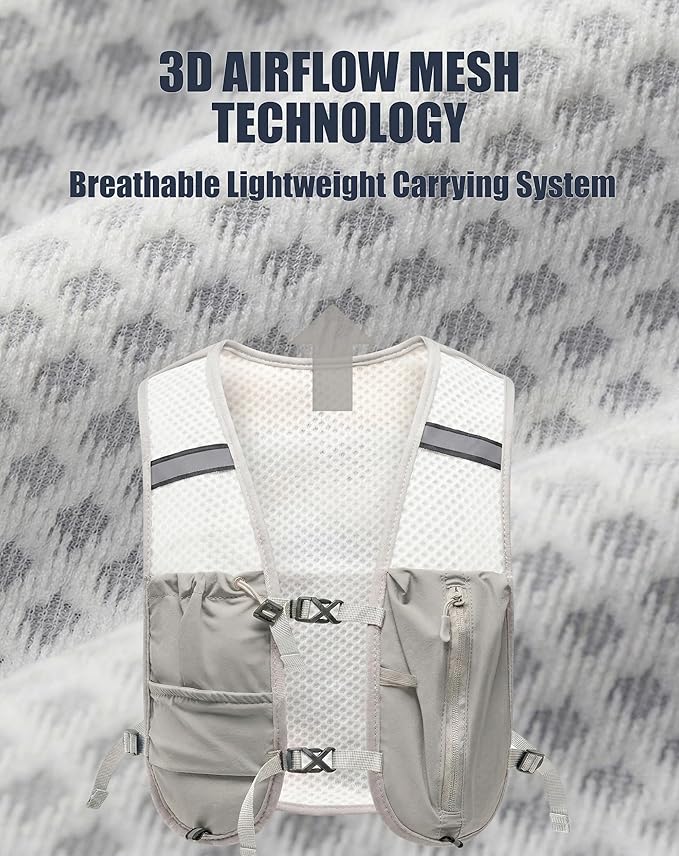 Small Lightweight Hiking Backpack, 3D Breathable Mesh Backpack - Image 3