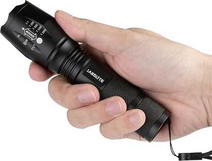 JARDLITE LED Emergency Handheld Flashlight, 4 Pack, Adjustable Focus, Water - Image 3