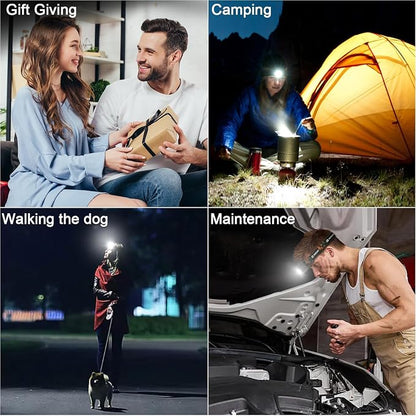 Sogdeco Rechargeable Headlamp Flashlight, 8 LED 2500LM Ultra-Light Bright - Image 7