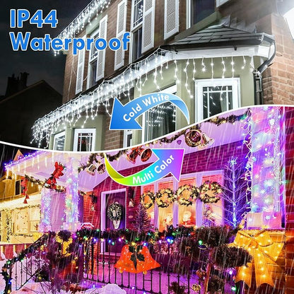 88FT 240LED Connectable String Lights Indoor Outdoor Clear Wire, Cold - Image 3