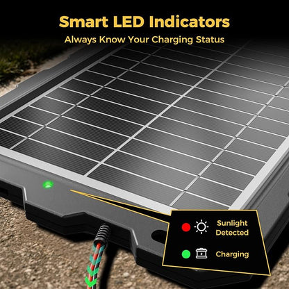 SUNAPEX 12V Solar Battery Charge: 10W Waterproof Portable Solar Panel Kit - Image 5