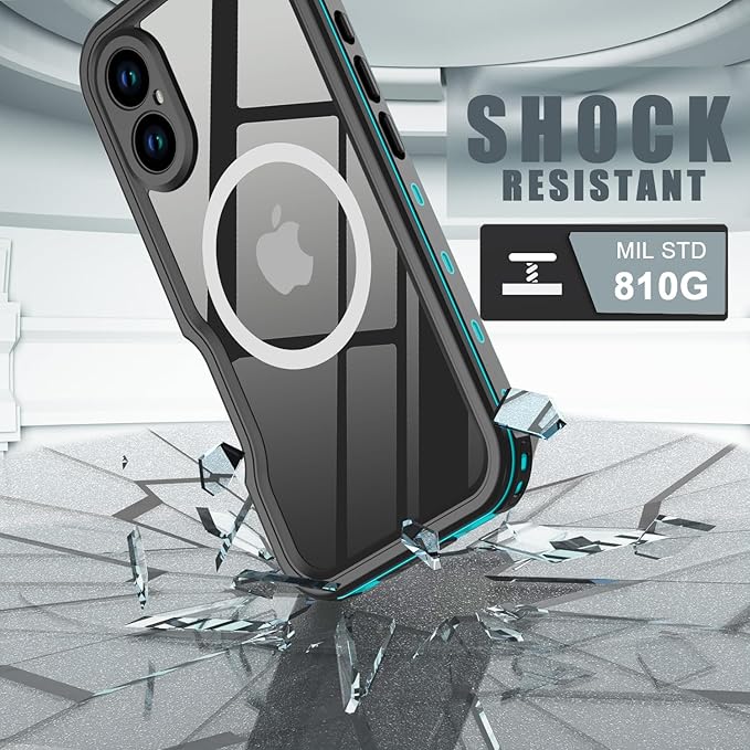 for iPhone 16 Plus Case Waterproof, Full-Body Hard Case Built-in - Image 3