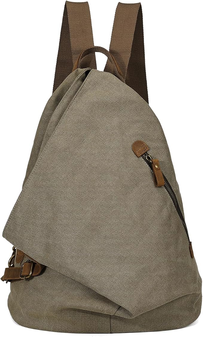 KL928 Canvas Vintage Backpack – Large Casual Daypack Outdoor Travel Rucksack by KL928
