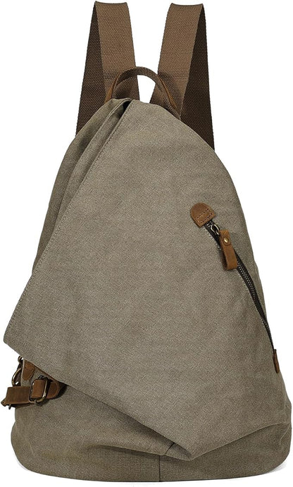 KL928 Canvas Vintage Backpack – Large Casual Daypack Outdoor Travel Rucksack by KL928