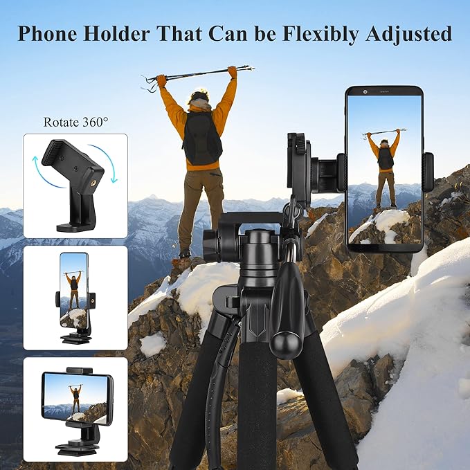 VICTIV 74” Camera Tripod, Tripod - Image 7