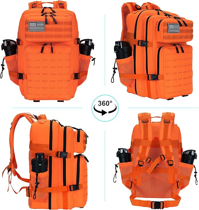 Military Tactical Backpack 45L/25L 3 Day Assault Pack Molle Daypack Hiking - Image 7