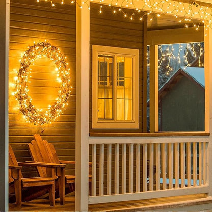 Connectable 100 LED String Lights Indoor Outdoor, 33FT Warm White Christmas - Image 9