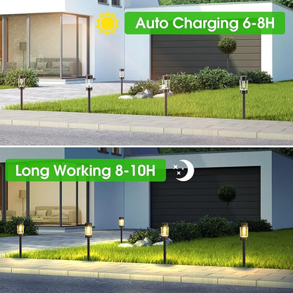 Eyrosa Solar Lights Outdoor, 12 Pack Waterproof Solar Landscape Lighting - Image 7