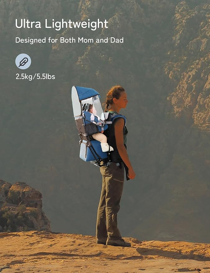 besrey Baby Backpack Carrier, Toddler Hiking Backpack - Image 7