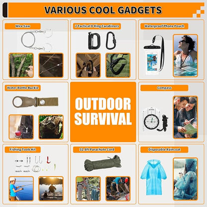 Survival Kit, Gifts for Men Women Teen Boys, Emergency Kit - Image 6