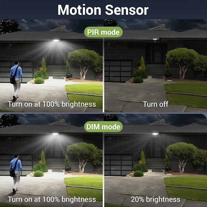 NOVOSTELLA Security Lights Motion Sensor, Dusk to Dawn 45W 5000lm 5000K - Image 4