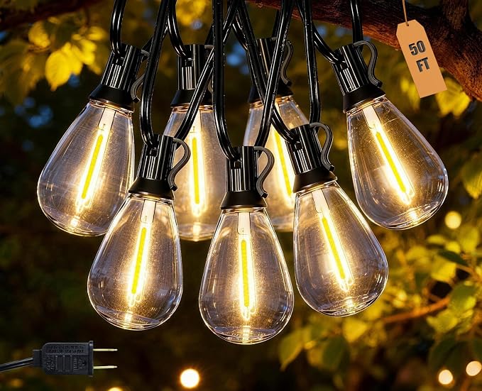 50FT Outdoor String Lights Waterproof by Unknown