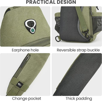 G4Free Canvas Sling Bag Crossbody Backpack - Image 6