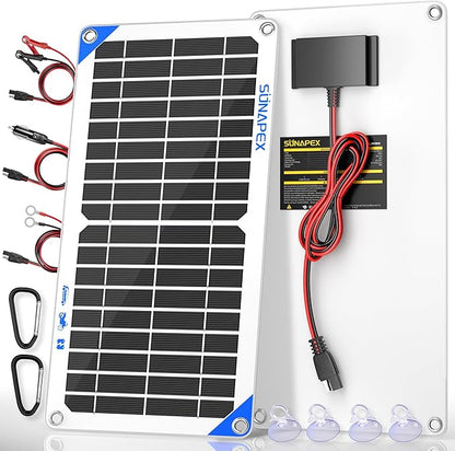SUNAPEX 12V 10 Watt Solar Trickle Charger Maintainer by SUNAPEX-PASSINGTHEJOY