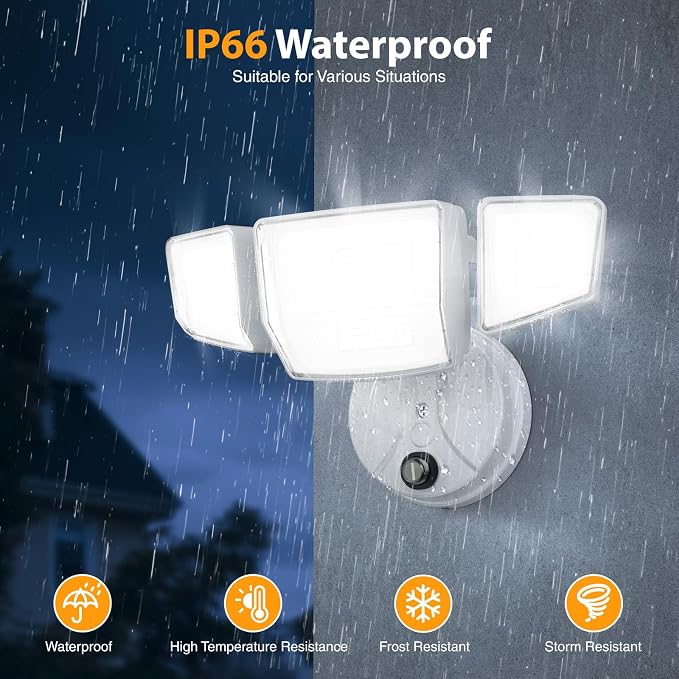 Onforu Dusk to Dawn Outdoor Lighting, 90W 10000LM Flood Lights Outdoor - Image 5