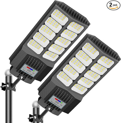 Solar Street Lights Outdoor Waterproof Dusk to Down by XCQMHF