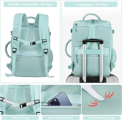 Hanples Carry on Backpack, Laptop Travel Backpack - Image 6