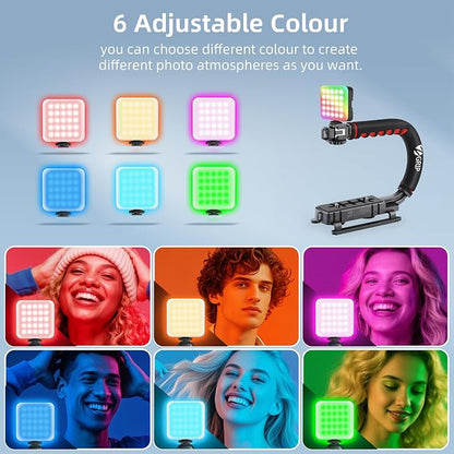 Zeadio All-in-One Smartphone Camera Stabilizer Kit, Portable Handheld Video Rig - Image 9