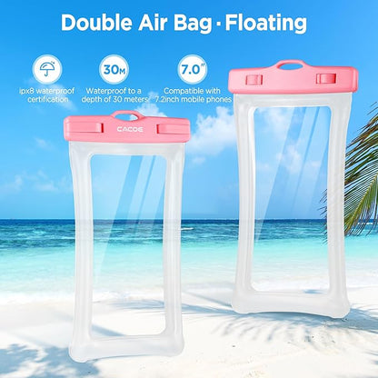 CACOE Floating Universal Waterproof Phone case 2 Pcs-Up to 7.0", Waterproof - Image 3