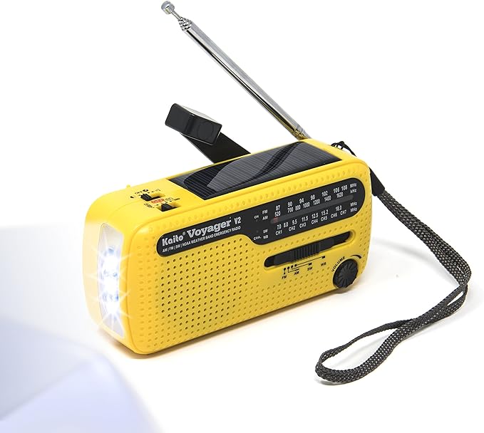Kaito Best NOAA and SW Portable Solar/Hand Crank AM/FM, Shortwave & NOAA - Image 3