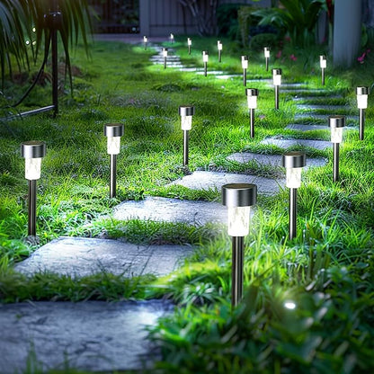 GIGALUMI 24 Pack Solar Path Lights Outdoor, Solar Lights Outdoor Waterproof - Image 2