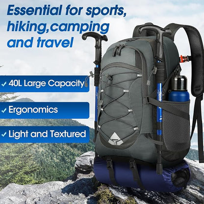 IGOLUMON Hiking Backpack 40L Packable Lightweight Camping Backpack Men Women - Image 7