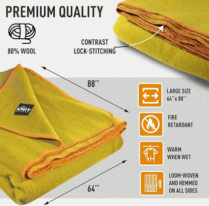 Large Military Wool Blanket - Image 6