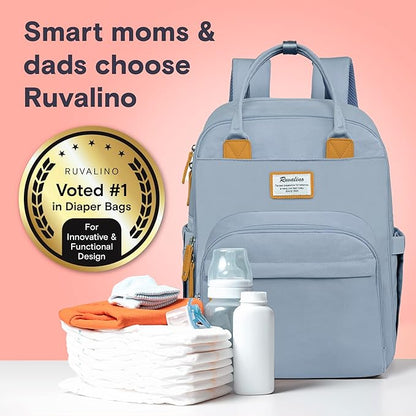 RUVALINO Diaper Bag Backpack-Multifunction Baby Travel Bag - Image 5