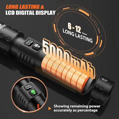 Rechargeable Flashlights High Lumens 100000 2 Pack, Super Bright 30W LED - Image 6