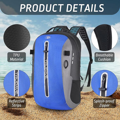 Trudave Waterproof Backpack, Waterproof Submersible Backpack, Floating TPU - Image 4