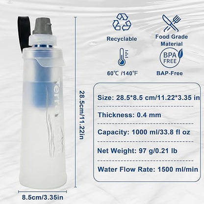 33.8 oz Collapsible Water Bottle - Image 9