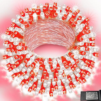 Christmas String Lights, 66 ft 200 LED Christmas Lights Plug in, Indoor Outdoor by Pooqla