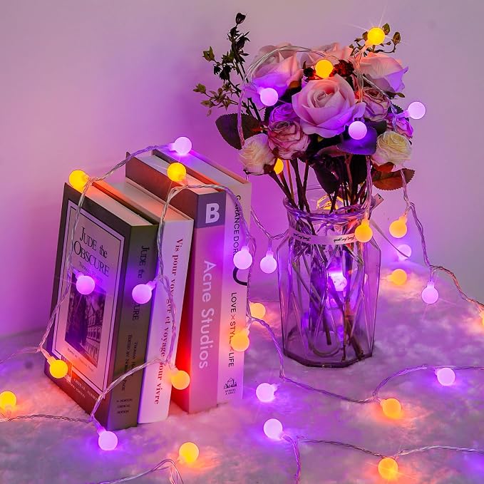 JMEXSUSS 100 LED Globe String Lights Indoor Plug in - Image 4