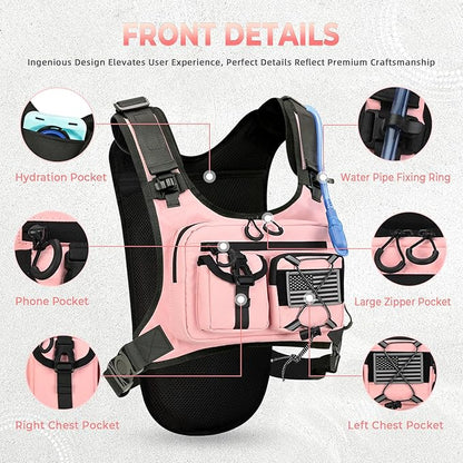 Criuage USA Original Patent Running Hydration Vest Backpack, Lightweight Chest - Image 3