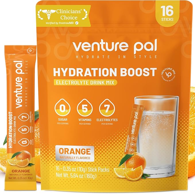 Venture Pal Sugar Free Electrolytes Powder Packets by VenturePal