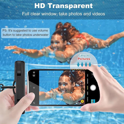 PEDVSTY Waterproof Phone Pouch 2 Pack, IPX8 Waterproof Phone Case - Image 3