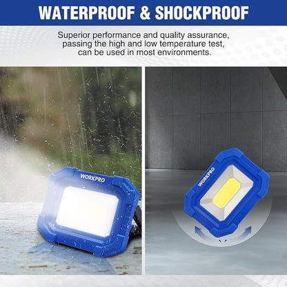 WORKPRO LED Work Light, Rechargeable Magnetic Work Lights - Image 7