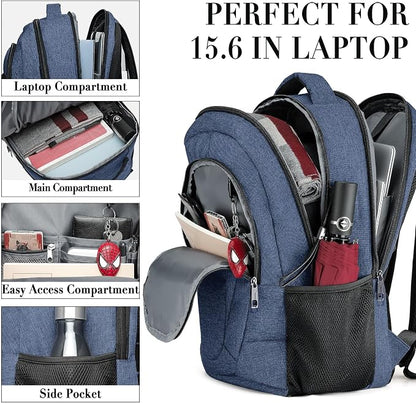 BIKROD Backpack for Woman and Men, Travel Laptop Backpack, Waterproof College - Image 3
