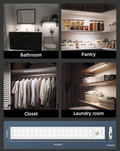 Under Cabinet Lights, Motion Sensor Light Indoor, Wireless Closet Lights - Image 7