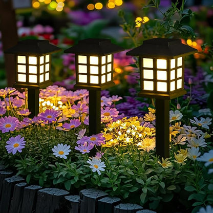 GIGALUMI Solar Outdoor Lights，10 Pack LED Solar Lights Outdoor Waterproof - Image 5