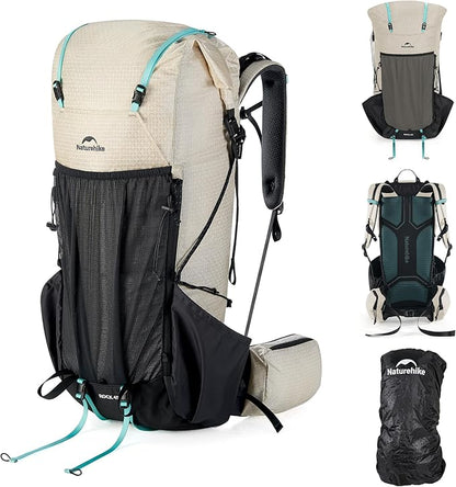 Naturehike 45L Rock 2.0 Upgraded Internal Frame Hiking Backpack by Naturehike