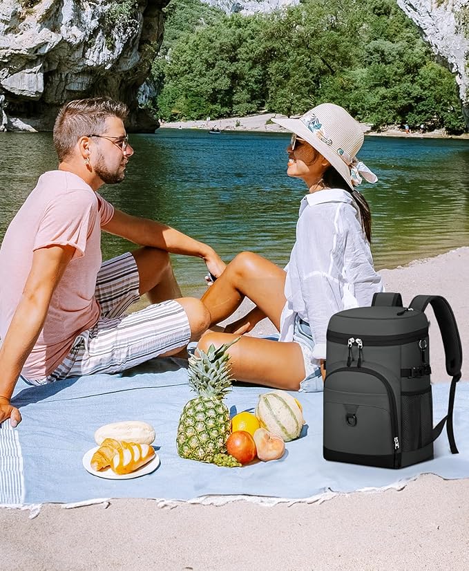 Cooler Backpack, 22L Waterproof Soft Backpack Coolers Leak Proof Beach Backpack - Image 7