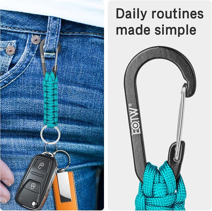 EOTW Paracord Keychain for Men Women Paracord Carabiner Backpack Keychain - Image 3