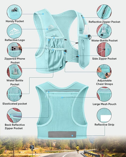Zelvot Running Vest for Women Men, USA Original Patent, Adjustable Chest Straps - Image 6