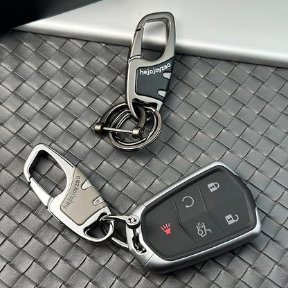 Keychain with Carabiner Clip, 4 Heavy Duty Key Rings and D Ring - Image 4