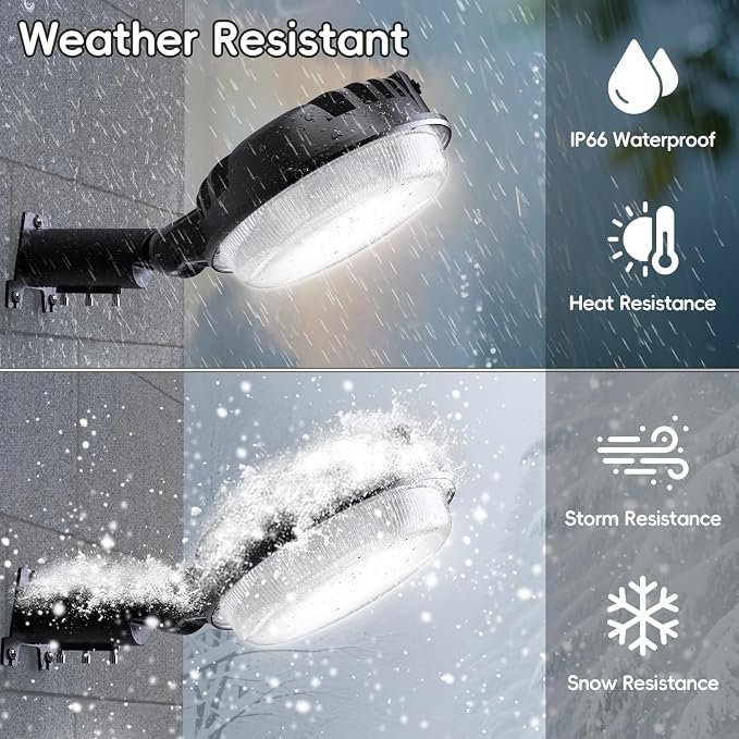 150W 2 Pack 20000LM Dusk to Dawn Outdoor Lighting, LED Barn Lights Outdoor - Image 5
