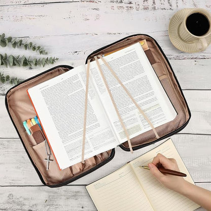 FINDCOZY Bible Cover Case for Women, Large Carrying Church Bag for Biblical - Image 5