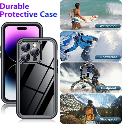 Temdan Compatible with iPhone 14 Pro Max Case Waterproof, Built-in Screen & - Image 5